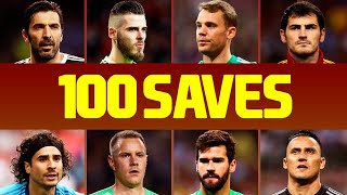 100 Best Goalkeeper Saves Of The Decade • 20102019 [upl. by Nawad]