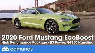 2020 Ford Mustang EcoBoost High Performance Package Review [upl. by Fanchan769]