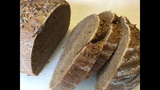 Lets Bake Pumpernickel Rye Bread [upl. by Aisatnaf]