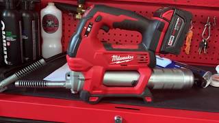 Milwaukee M18 Grease Gun Cartridge Change [upl. by Htebzil]