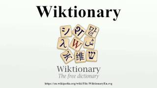 Wiktionary [upl. by Rehpotsirc]