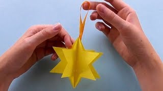 Sterne basteln mit Papier  Einfache Weihnachtssterne falten  DIY Weihnachtsdeko [upl. by Dikmen607]