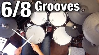 68 Grooves  Drum Lesson [upl. by Eznyl]