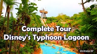 HD Full Tour of Disneys Typhoon Lagoon Water Park  Walt Disney World [upl. by Simetra]