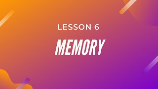 Memory  Cognitive Psychology Lesson  6 [upl. by Angi851]