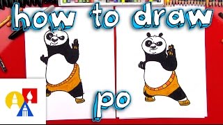 How To Draw Po From Kung Fu Panda [upl. by Tuppeny]