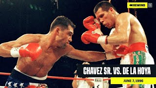 FULL FIGHT  Julio Cesar Chavez Sr vs Oscar De La Hoya DAZN REWIND [upl. by Eelessej]