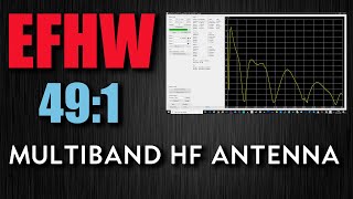 491 End Fed Half Wave MultiBand HF Antenna 80m  10m [upl. by Assennev]