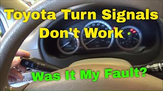 Toyota Turn Signals Not Working  Diagnosis and Repair [upl. by Amorita]