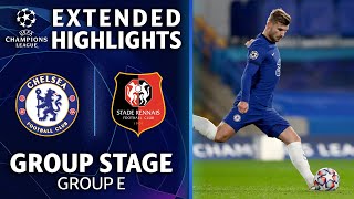 Chelsea vs Rennes Extended Highlights  Group Stage  Group E  UCL on CBS [upl. by Albarran]