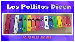 Los Pollitos Dicen  Metalófono [upl. by Sirdna521]