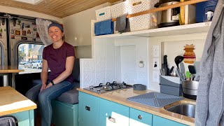 VAN LIFE  GENIUS DIY Homemade Campervan  Ford Transit Conversion [upl. by Suoiradal]