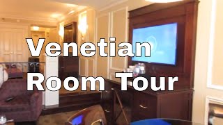 Venetian 2 Queen Suite Room Tour  Las Vegas 2021 [upl. by Hayouqes]