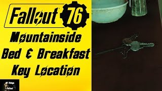 Fallout 76 Mountainside Bed amp Breakfast Key Location [upl. by Dlonyer273]