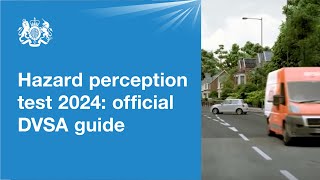 Hazard perception test 2024 official DVSA guide [upl. by Aehc18]