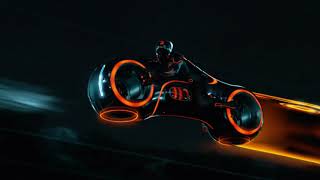 Tron Legacy Lightbike Scene 4K [upl. by Aifas]