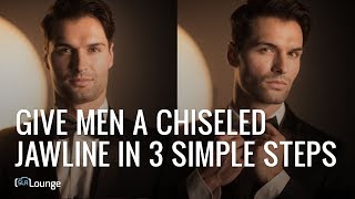 Give Men A Chiseled Jawline In 3 Simple Steps  Minute Photography [upl. by Beata]