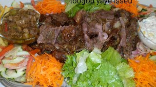 Michoui kadire viande mouton et beauf avec sauce oignon crudités [upl. by Adnahsor60]