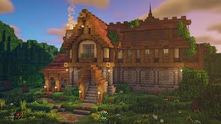 Minecraft Woodland Mansion Tutorial [upl. by Anelahs]