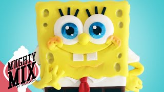 SPONGEBOB SQUAREPANTS CAKE Birthday Party Cake Art  MiightyMix [upl. by Laehplar]