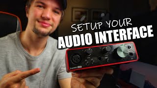 How to Setup an Audio Interface  Focusrite Scarlett Solo Setup  Audio Interface Setup 2021 [upl. by Cosimo602]