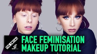 Face Feminisation Makeup Tutorial [upl. by Furie]