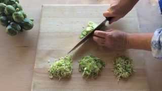 How To Shave A Brussels Sprout  Sunset [upl. by Estrella]