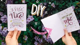 DIY CARTÃO DE DIA DAS MÃES FÁCIL DE FAZER  PRESENTE DE ÚLTIMA HORA [upl. by Cherianne]