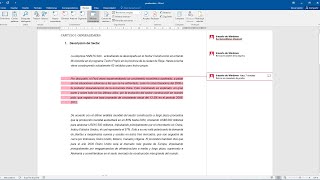 Como insertar comentarios en Word [upl. by Eirollam]