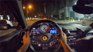 Ferrari 812 Superfast V12 POV Night Drive 3D AudioASMR [upl. by Sabir389]