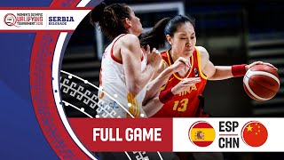 Spain v China  Full Game  FIBA Womens Olympic Qualifying Tournament 2020 [upl. by Aseel926]