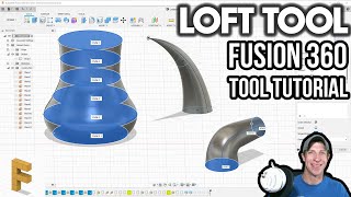 Using the LOFT TOOL in Autodesk Fusion 360 [upl. by Anes978]