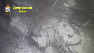 CCTV footage of Genoa Italy bridge collapse [upl. by Ronald303]