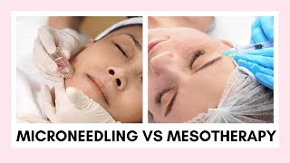 The Difference Between Microneedling amp Mesotherapy  Treat Acne Scars Stretchmarks Dehydrated Skin [upl. by Aicilana]