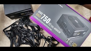 MWE GOLD 750 V2 FULL MODULAR 80 PLUS GOLD Cooler Master ATX POWER SUPPLY UNIT  Tech Land [upl. by Eliga]