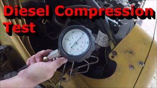 Compression Testing a Diesel Engine  Perkins 4 Cylinder Diesel [upl. by Leryt]