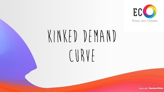 Kinked demand curve and discontinuity in MR curve [upl. by Norling]