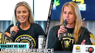 PAIGE VANZANT VS BRITAIN HART  FULL FINAL PRESS CONFERENCE amp FACEOFF VIDEO  KNUCKLEMANIA [upl. by Agler]