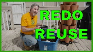 How to Revitalize Old Potting Soil Containers amp GreenStalk [upl. by Kcireddor]