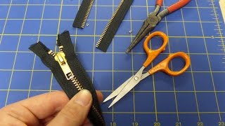 How to Shorten a Separating Zipper  Sewing Basics Series [upl. by Nnahtur]