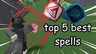 Top 5 Best Spells in Elemental Battlegrounds [upl. by Evad]