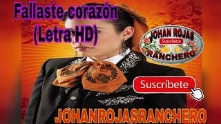 Fallaste corazón  La hija del mariachi Letra HD [upl. by Nosnibor392]