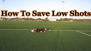 Goalkeeper Training How To Save Low Shots [upl. by Templeton]