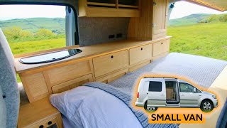 EXQUISITE MICRO CAMPER 🚙Small Van Conversion  LAND YACHT MARK 2 [upl. by Ydissahc]