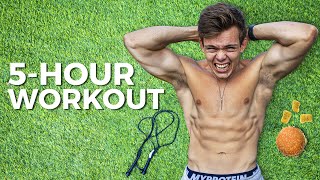 The 5 Hour Workout Challenge do not try [upl. by Rebmac496]