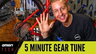 5 Minute Gear Adjust  How To Set Up Your Mountain Bike Gears Correctly [upl. by Padegs]