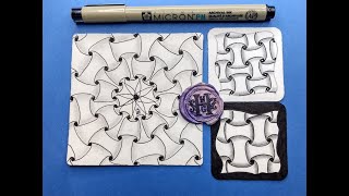 Zentangle® Quickie Huggins [upl. by Gignac]