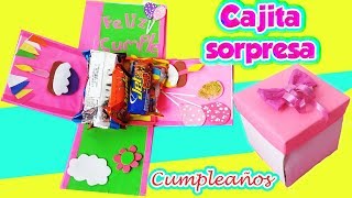 🎁CAJITA SORPRESA para CUMPLEAÑOS🎈🎉DIY MANUALIDADES [upl. by Tratner]