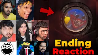 Indian Gamers React to Huggy Wuggy In The ENDING of Poppy Playtime CHAPTER 4 🥲 part 2 [upl. by Anaoj]