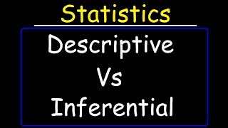 Descriptive Statistics vs Inferential Statistics [upl. by Rinee]